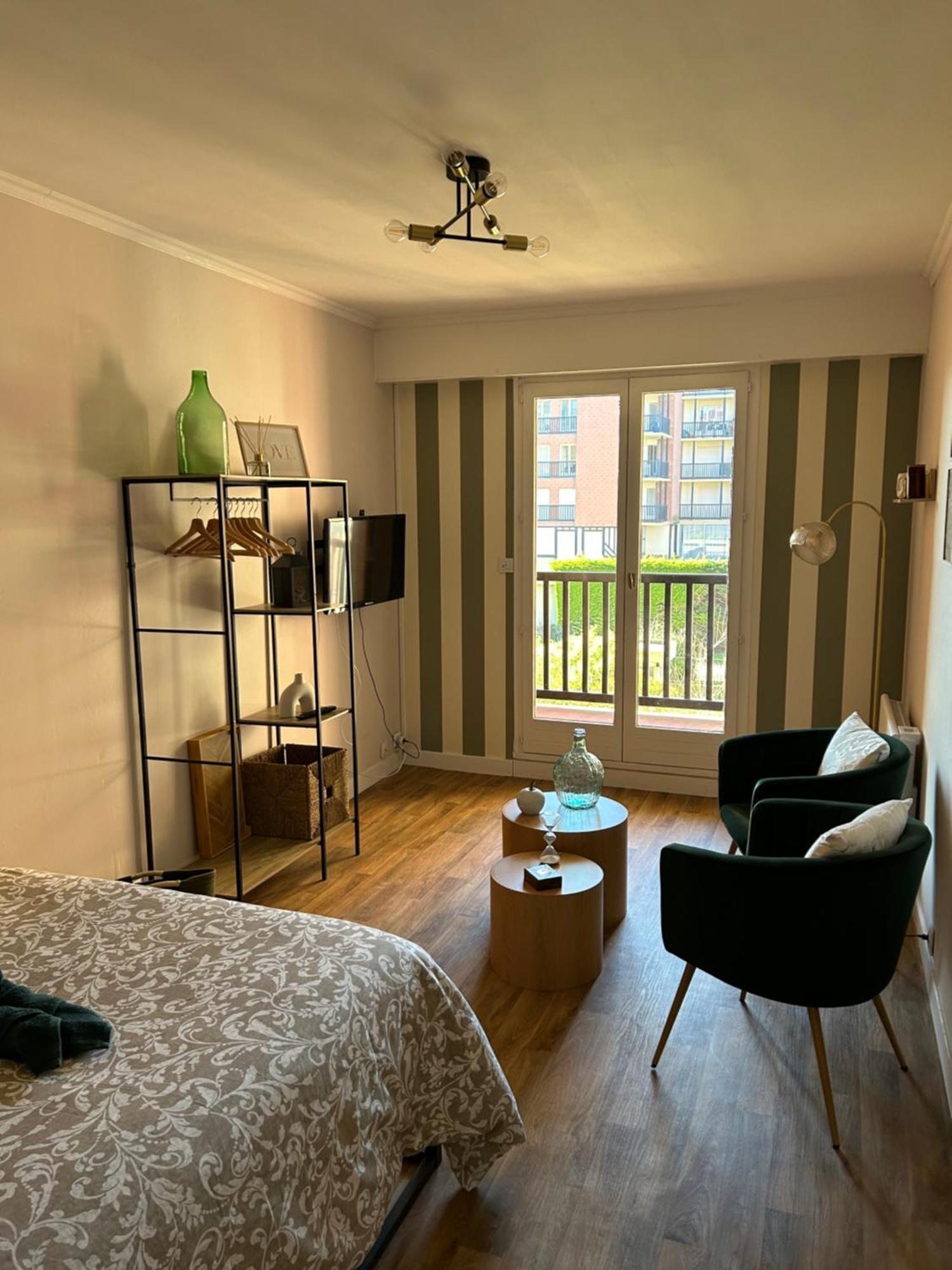 La Suite Emeraude, Studio Chic, Acces Direct Plage Cabourg Eksteriør bilde
