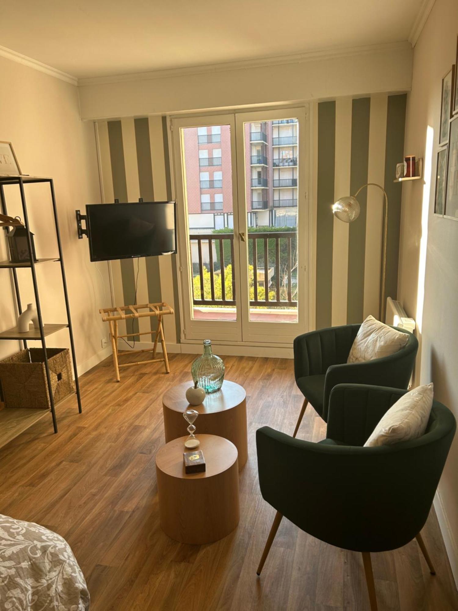 La Suite Emeraude, Studio Chic, Acces Direct Plage Cabourg Eksteriør bilde